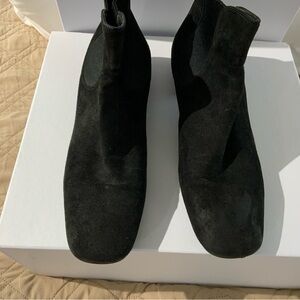 Prada Elegant Black Suede Footwear